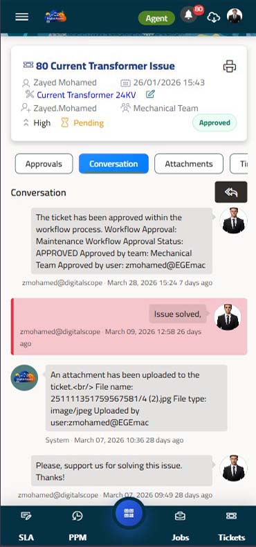Mobile Portal Screen