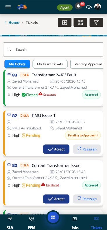 Mobile Portal Screen